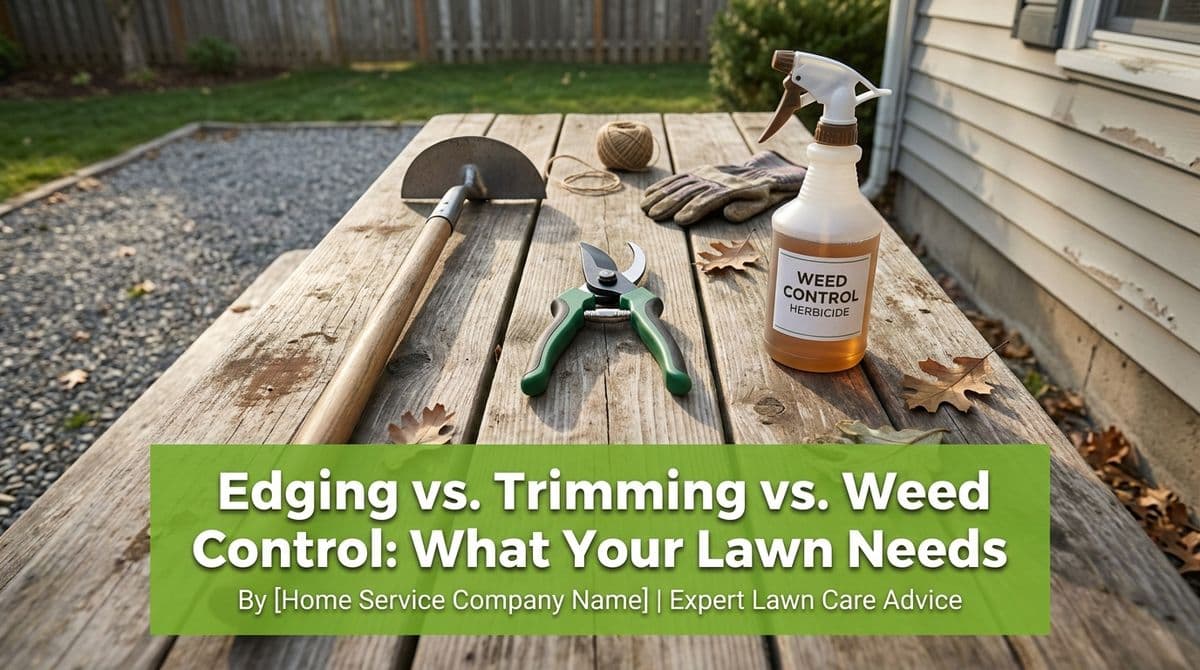 Blog post Edging vs. Trimming vs. Weed Control: What Your Lawn Needs image